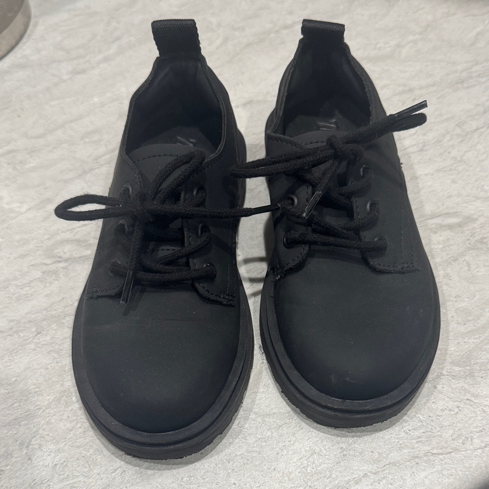 Zara Black Leather Sneaker Dress Shoe Boy
